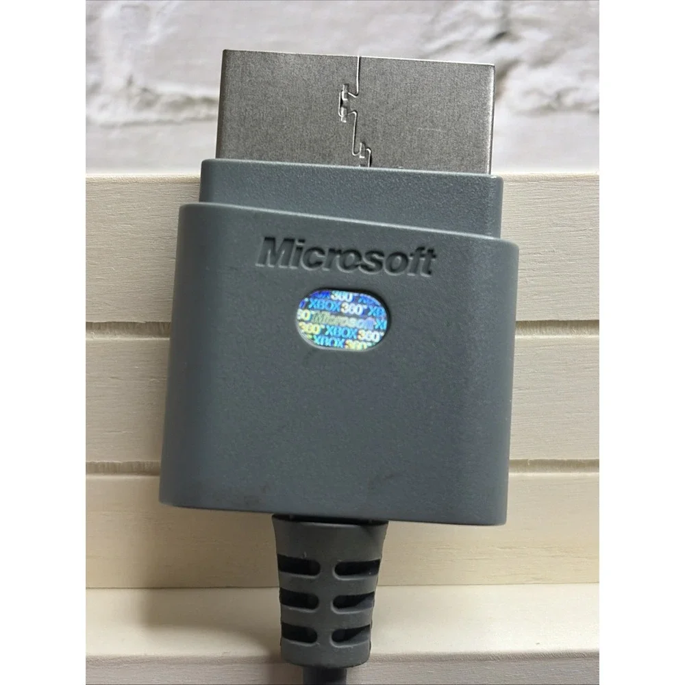 Microsoft Xbox 360 Audio Adapter OEM Gray Wired X808221-001 RCA Optical Adapter